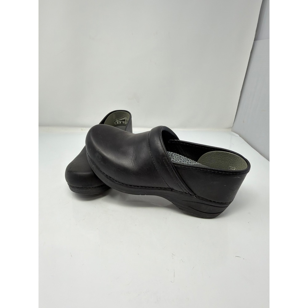 Dansko XP 2.0 Clogs Womens 39 Black Leather Professional Slip Resistant Shoes